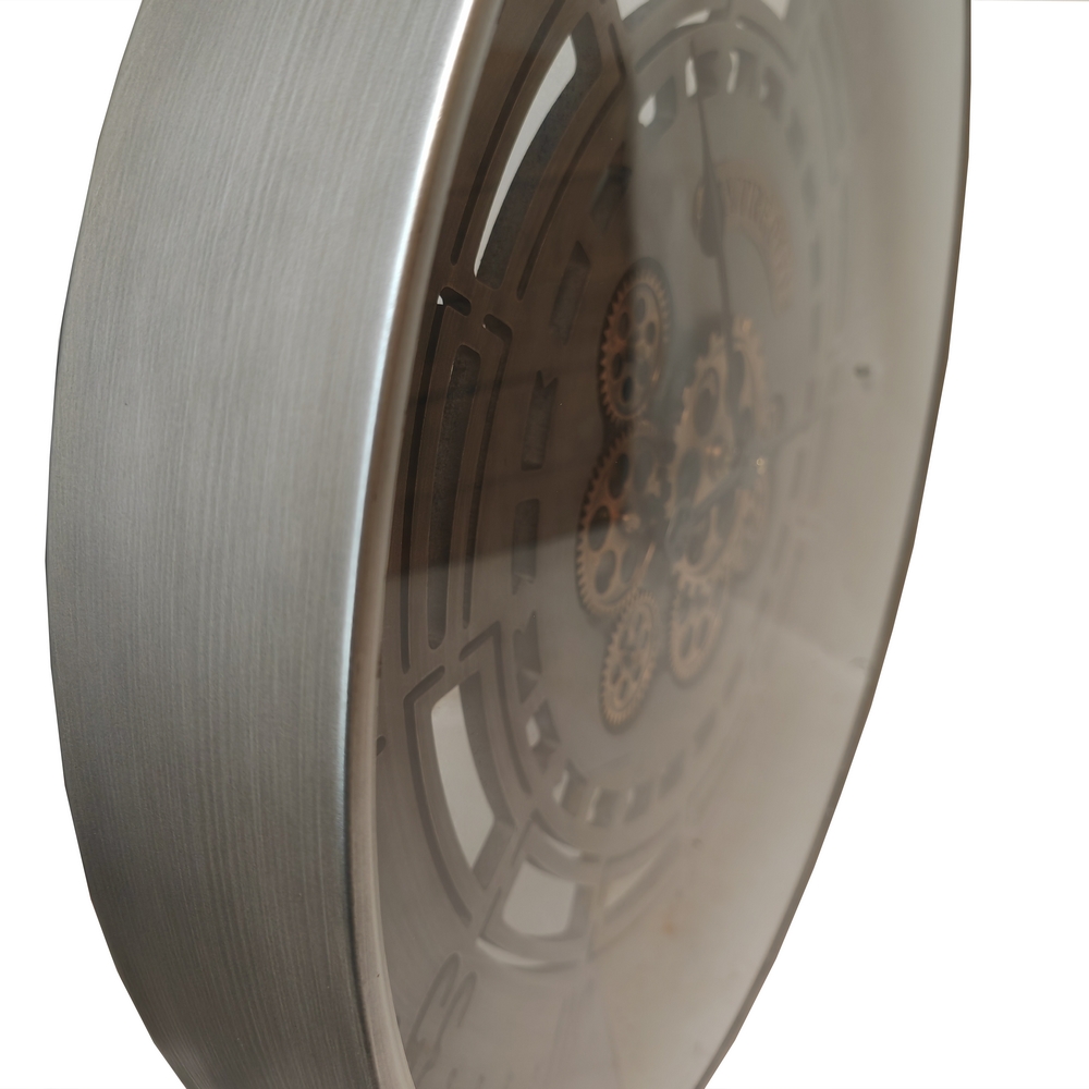 HORLOGE INDUSTRIEL ENGRENAGE 60 CM MECANISME TOURNANT - Photo N°2