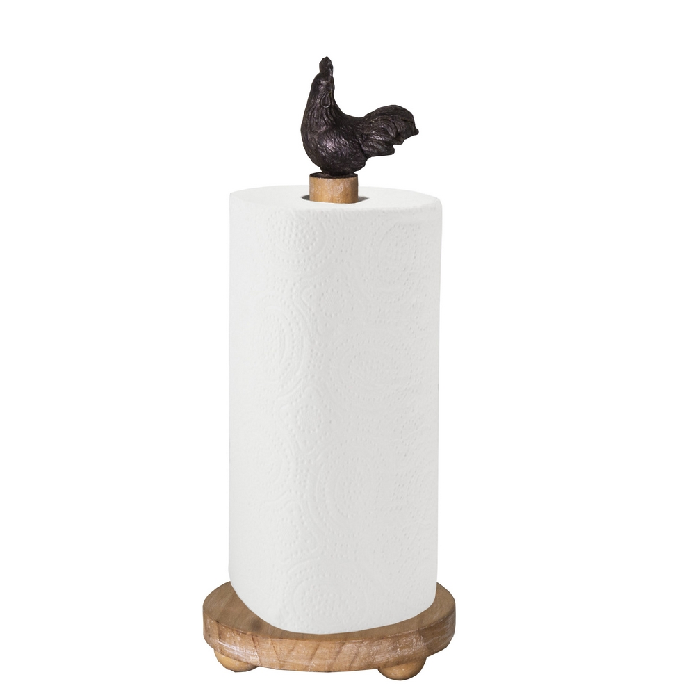 DEVIDOIR SOPALIN VERTICAL EN BOIS ET RESINE DECOR COQ 30 X 13 CM - Photo N°1