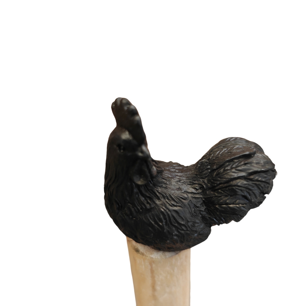 DEVIDOIR SOPALIN VERTICAL EN BOIS ET RESINE DECOR COQ 30 X 13 CM - Photo N°2