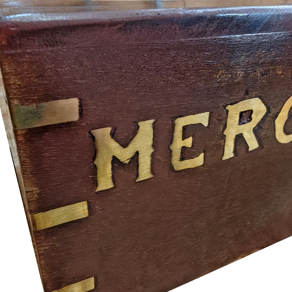 TIRELIRE EN BOIS DE SHEESHAM MERCI - Photo N°3