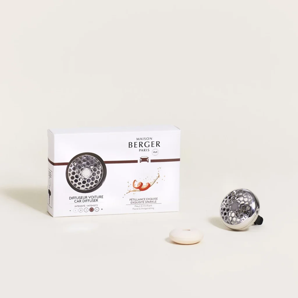 KIT PINCE DIFFUSEUR VOITURE PETILLANCE EXQUISE LAMPE BERGER - Photo N°1