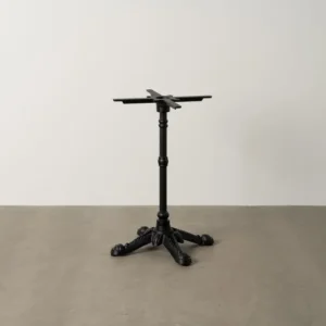 PIEDS DE TABLE EN FONTE NOIR AVEC SUPPORT PLATEAU 72 CM