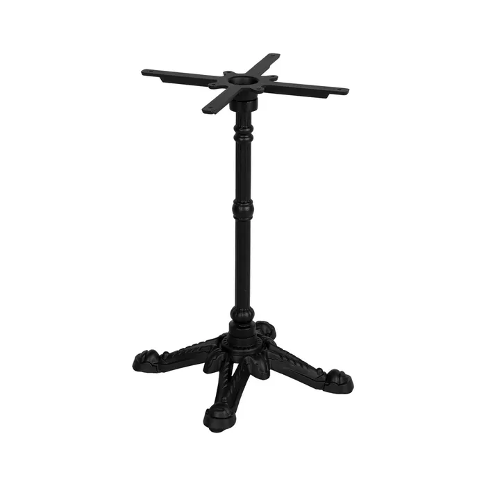 PIEDS DE TABLE EN FONTE NOIR AVEC SUPPORT PLATEAU 72 CM - Photo N°7