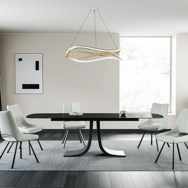 TABLE AUREL VERRE WATERGLASS 180/260 X 95 X 76 CM 2 ALLONGES - Photo N°1