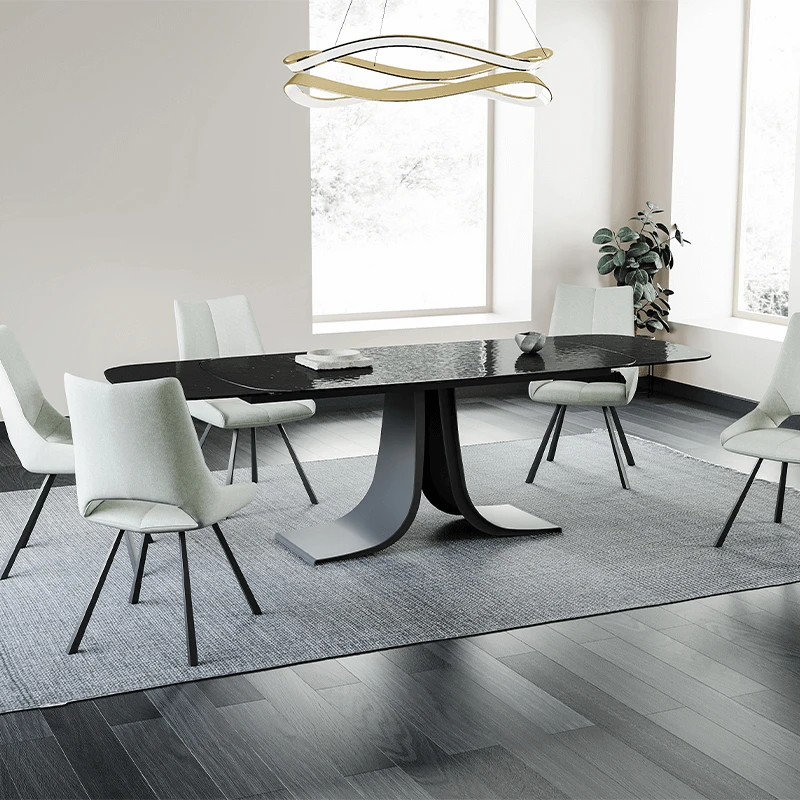 TABLE AUREL VERRE WATERGLASS 180/260 X 95 X 76 CM 2 ALLONGES - Photo N°3