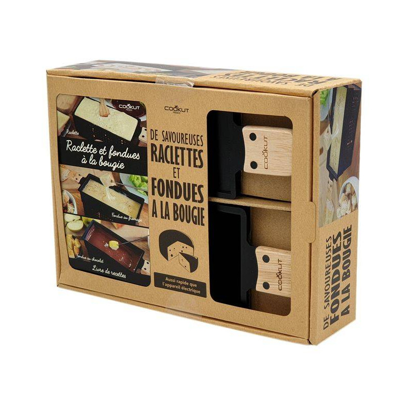 SET A RACLETTE  et  FONDUE A LA BOUGIE METAL POUR 2-3 PERSONNES - Photo N°2