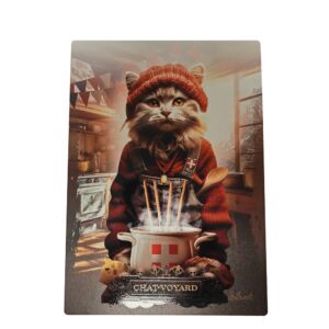 IMPRESSION S BINET CHAT-VOYARD SUR DIBOND AVEC ATTACHE 20 X 28 CM