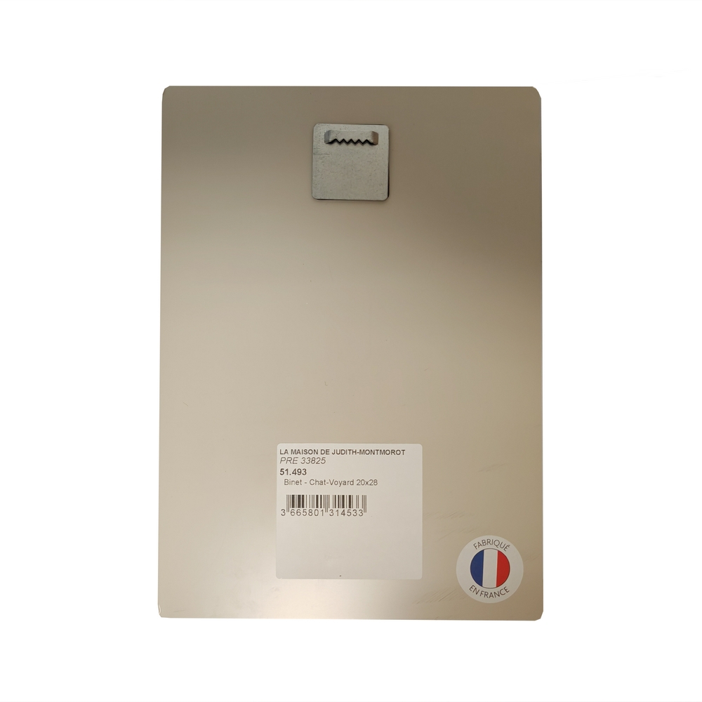 IMPRESSION S BINET CHAT-VOYARD SUR DIBOND AVEC ATTACHE 20 X 28 CM - Photo N°2