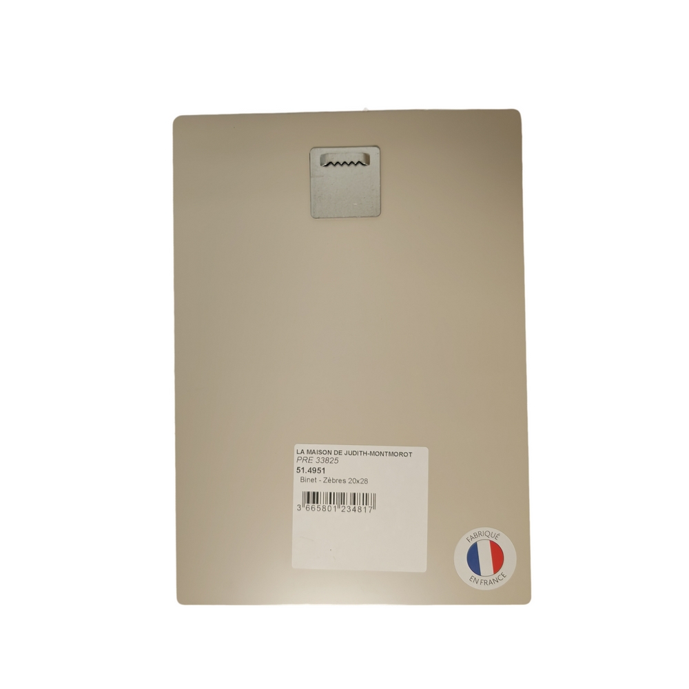 IMPRESSION S BINET ZEBRES SUR DIBOND AVEC ATTACHE 20 X 28 CM - Photo N°2