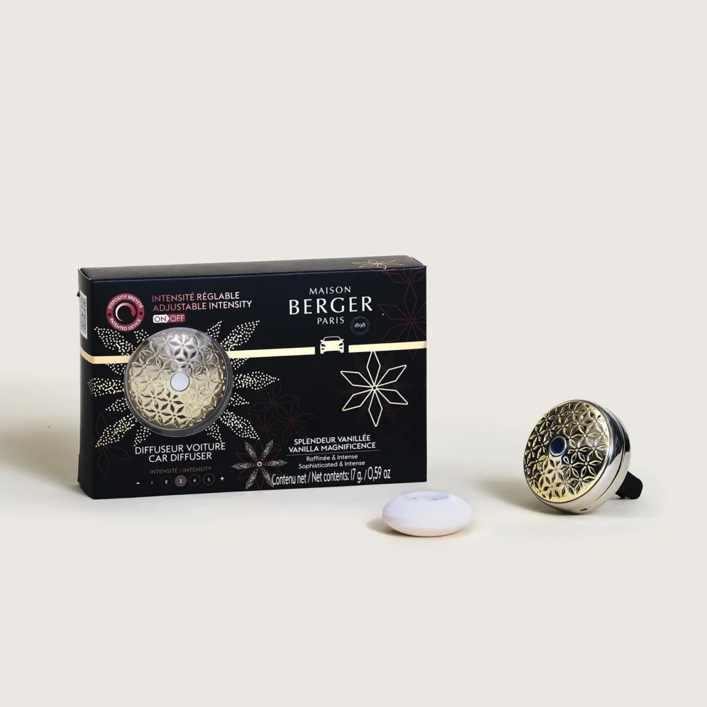 KIT PINCE DIFFUSEUR VOITURE SPLENDEUR VANILLEE LAMPE BERGER - Photo N°1