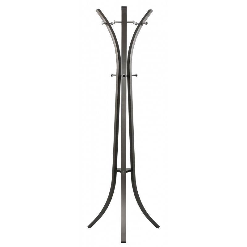 PORTE MANTEAUX PERROQUET PIED METAL GRIS 58 X 175 CM - Photo N°1