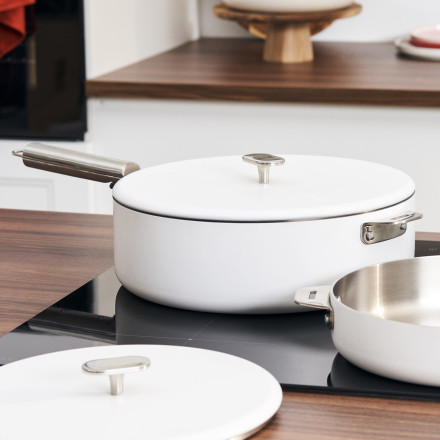 LA MERVEILLEUSE SAUTEUSE INOX 28 CM COULEUR BLANC POLAIRE - Photo N°2