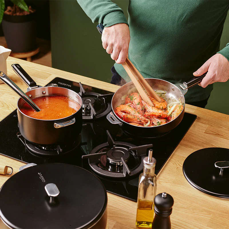 LA MERVEILLEUSE SAUTEUSE INOX 28 CM COULEUR NOIR GRAPHITE - Photo N°4