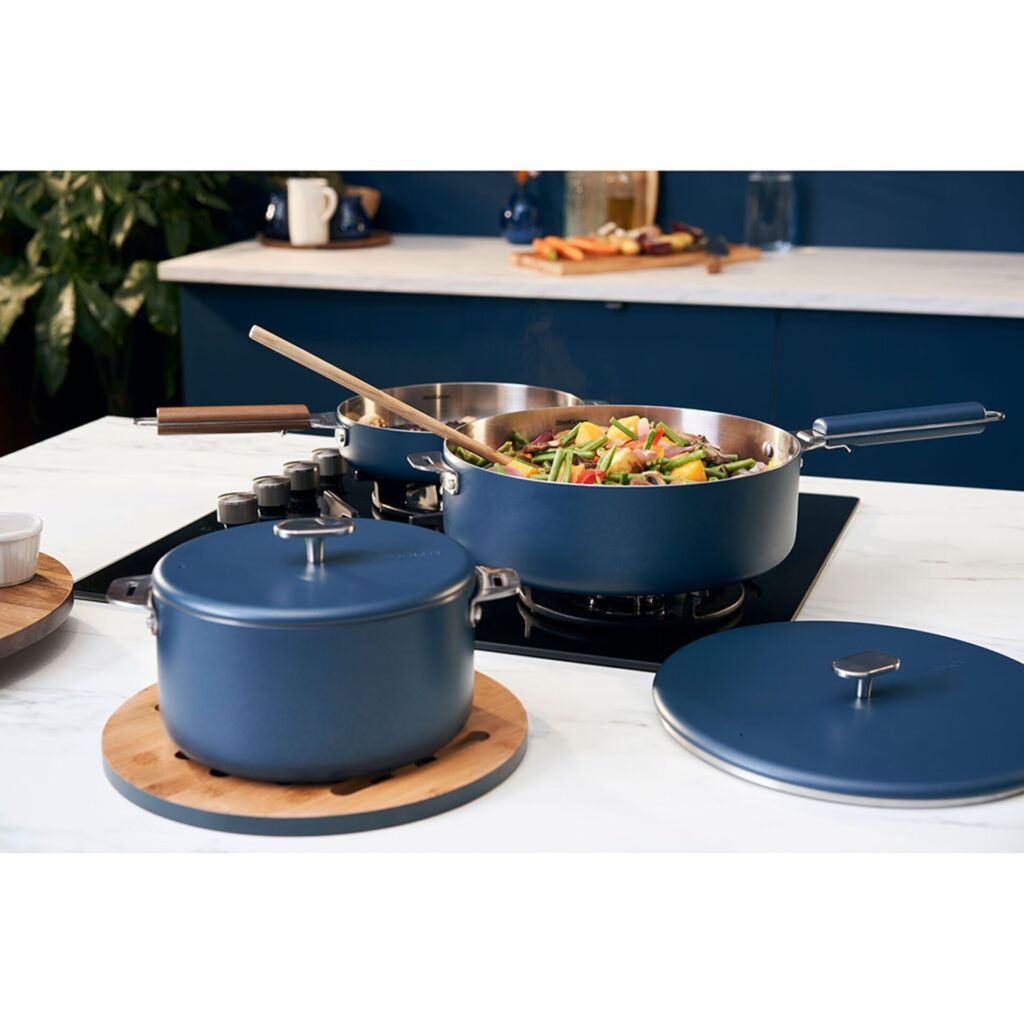 LA MERVEILLEUSE POELE INOX 24 CM COULEUR MYRTILLE - Photo N°4