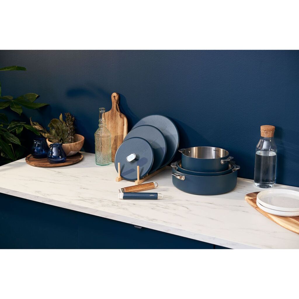 LA MERVEILLEUSE POELE INOX 24 CM COULEUR MYRTILLE - Photo N°2