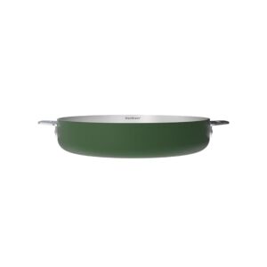 LA MERVEILLEUSE POELE INOX 24 CM COULEUR VERT FOUGERE