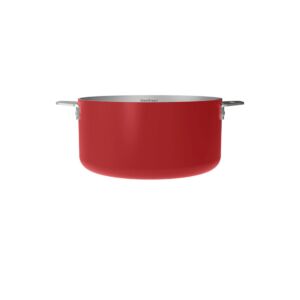 LA MERVEILLEUSE CASSEROLE COCOTTE INOX 20 CM COULEUR ROUGE PASSION