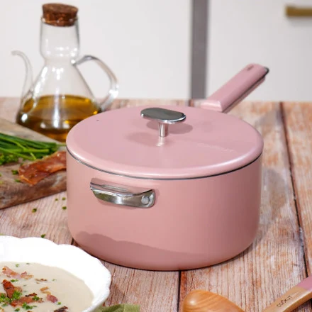 LE MERVEILLEUX COUVERCLE INOX ROSE GUIMAUVE 20 CM COOKUT - Photo N°3