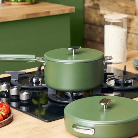LE MERVEILLEUX COUVERCLE INOX VERT FOUGERE 20 CM COOKUT - Photo N°4