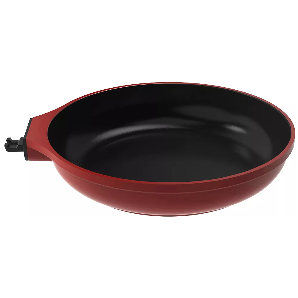 POELE POIGNEE AMOVIBLE ROUGE PASSION SANS POIGNEE - Photo N°1