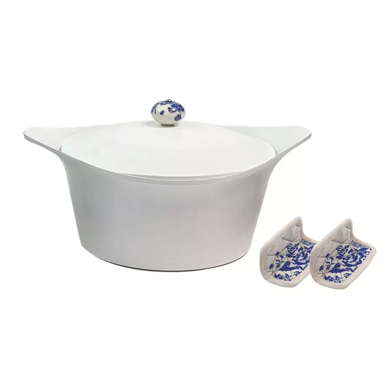 L'INCROYABLE COCOTTE 24 CM COULEUR BLANC POLAIRE SANS BOUTON NI MANIQUE - Photo N°1