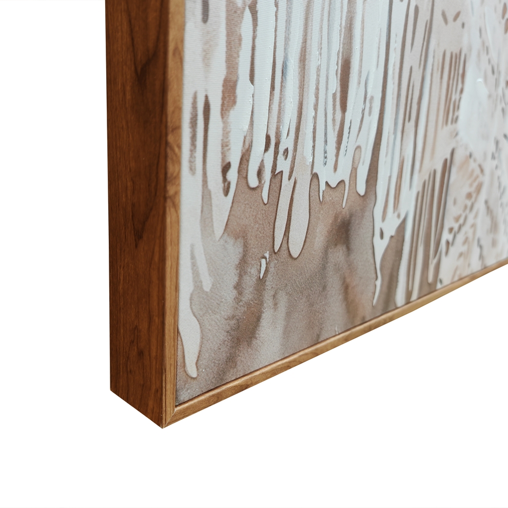 PEINTURE FEMME BOHEME EN BLANC 80 X 120 X 4.5 CM - Photo N°4