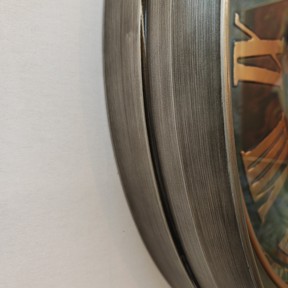 HORLOGE METAL BRONZE AVEC MECANISME TOURNANT 100 X 13.5 X 100 CM - Photo N°7