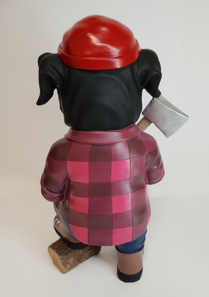 CHIEN BUCHERON QUEBECOIS EN RESINE - Photo N°2