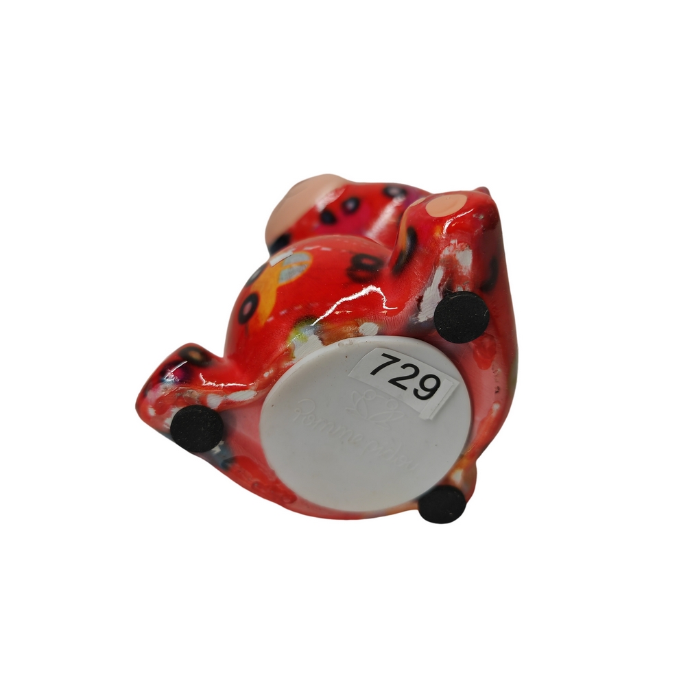 TIRELIRE OURS PETIT PIDOU ROUGE 12.5 CM - Photo N°2