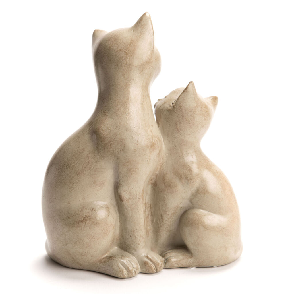 CHATS MAMAN ET CHATON 17 X 21 X 10 CM - Photo N°2