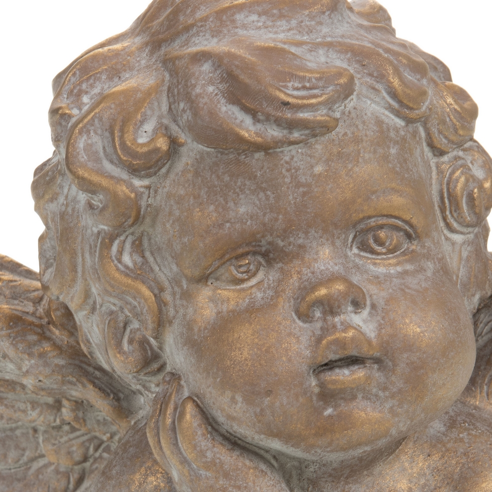 ANGE REVEUR DORE 13 X 12 X 9 CM - Photo N°2