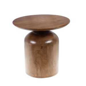 TABLE BASSE EN MANGUIER VERNIS JOYAU 50 X 56 X 50 CM