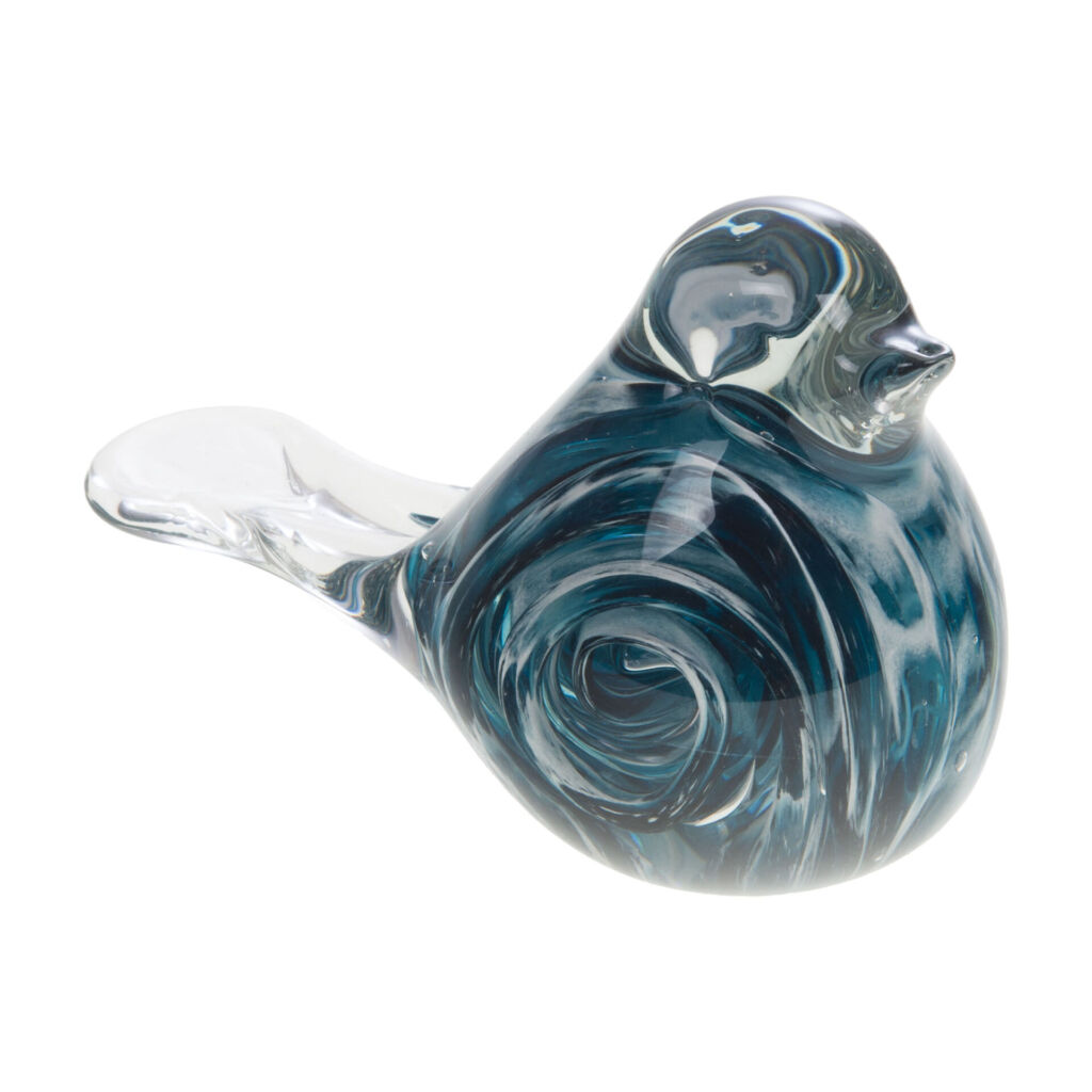 OISEAU ELIO SULFURE BLEU 13 x 9 x 6 cm - Photo N°1