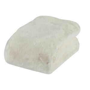 PLAID LUXE NORVEIG COULEUR BEIGE 152 X 127 CM