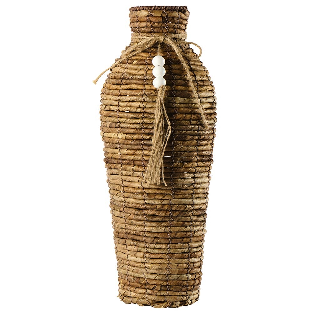 VASE DECORATIF FEUILLE DE BANANIER 17 X 48 X 17 - Photo N°1