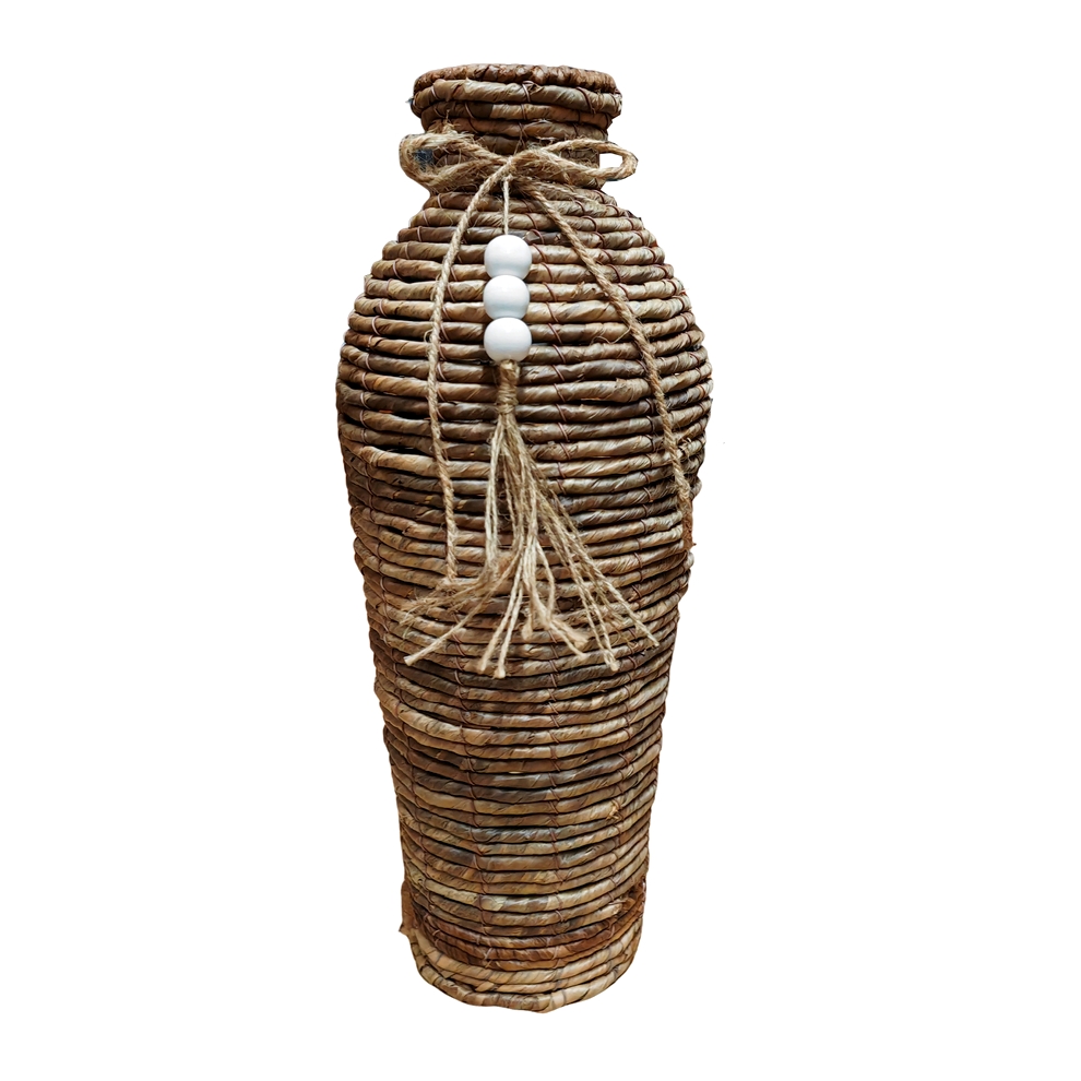 VASE DECORATIF FEUILLE DE BANANIER 17 X 48 X 17 - Photo N°3