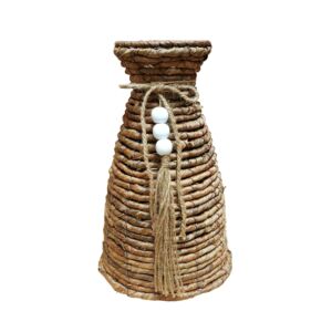 VASE DECORATIF FEUILLE DE BANANIER 18.5 X 31 X 18.5