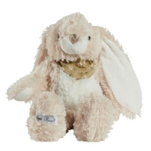 LAPIN BEIGE ET BLANC  NOMME TYKO 33 CM