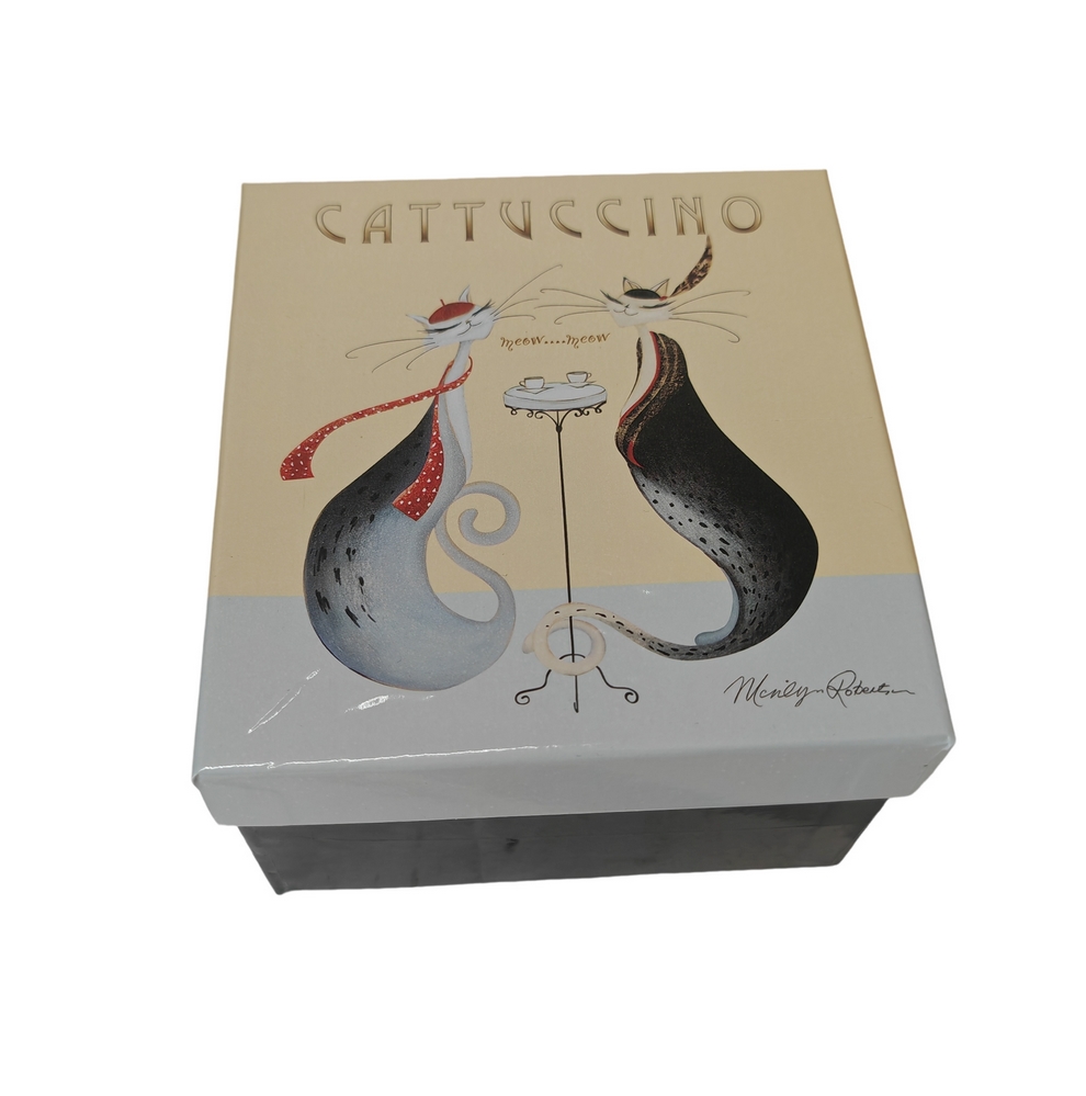 COFFRET  MUG  COLLECTION CATTUCCINO CATITUDES ROBERTSON 300 ML COUPLE - Photo N°2