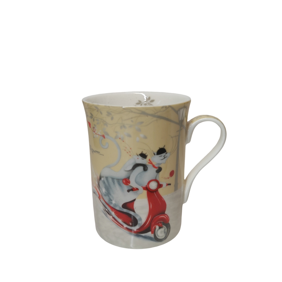 COFFRET  MUG  COLLECTION CATTUCCINO CATITUDES ROBERTSON 300 ML SCOOTER - Photo N°1