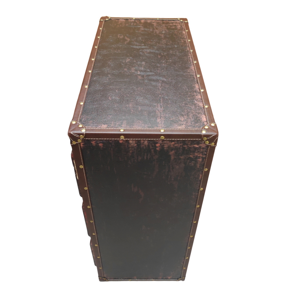 MEUBLE VALISE POUR RANGEMENT 6 TIROIRS MULTICOLORE 75 X 80 X 35 CM - Photo N°4