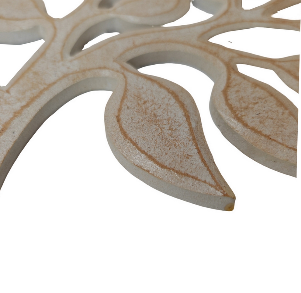 DECORATION MURALE RONDE EN BOIS ARBRE DE VIE 60 CM - Photo N°3