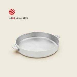 LA MERVEILLEUSE POELE INOX 28 CM COULEUR BLANC POLAIRE