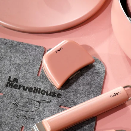 LA MERVEILLEUSE ANSE INOX AMOVIBLE ROSE GUIMAUVE - Photo N°3