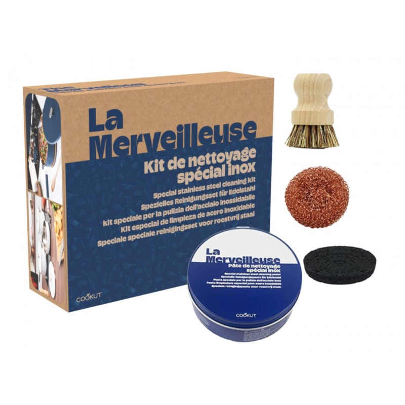 KIT DE NETTOYAGE INOX COOKUT - Photo N°1