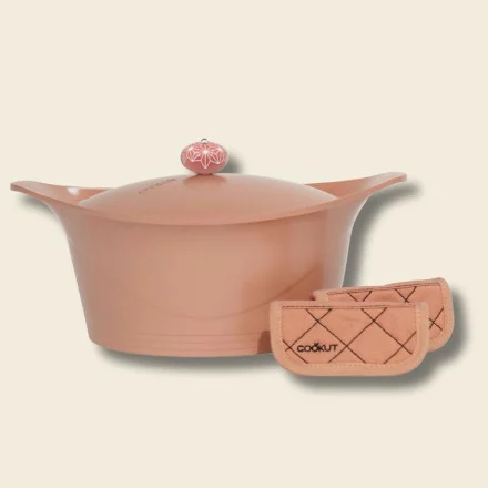 L'INCROYABLE COCOTTE 33 CM COULEUR ROSE GUIMAUVE SANS BOUTON NI MANIQUE - Photo N°1