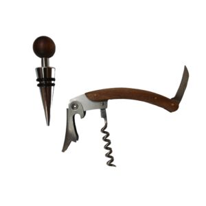 COFFRET SOMMELIER TIRE BOUCHON ET BOUCHON CHROME