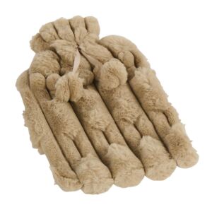 BOUILLOTTE CAMEL EN FAUSSE FOURRURE 34 X 21.5 CM