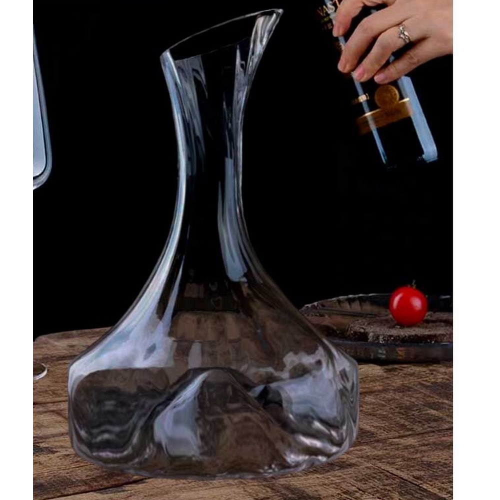 CARAFE DECANTEUR COL LONG FUME GRIS - Photo N°1