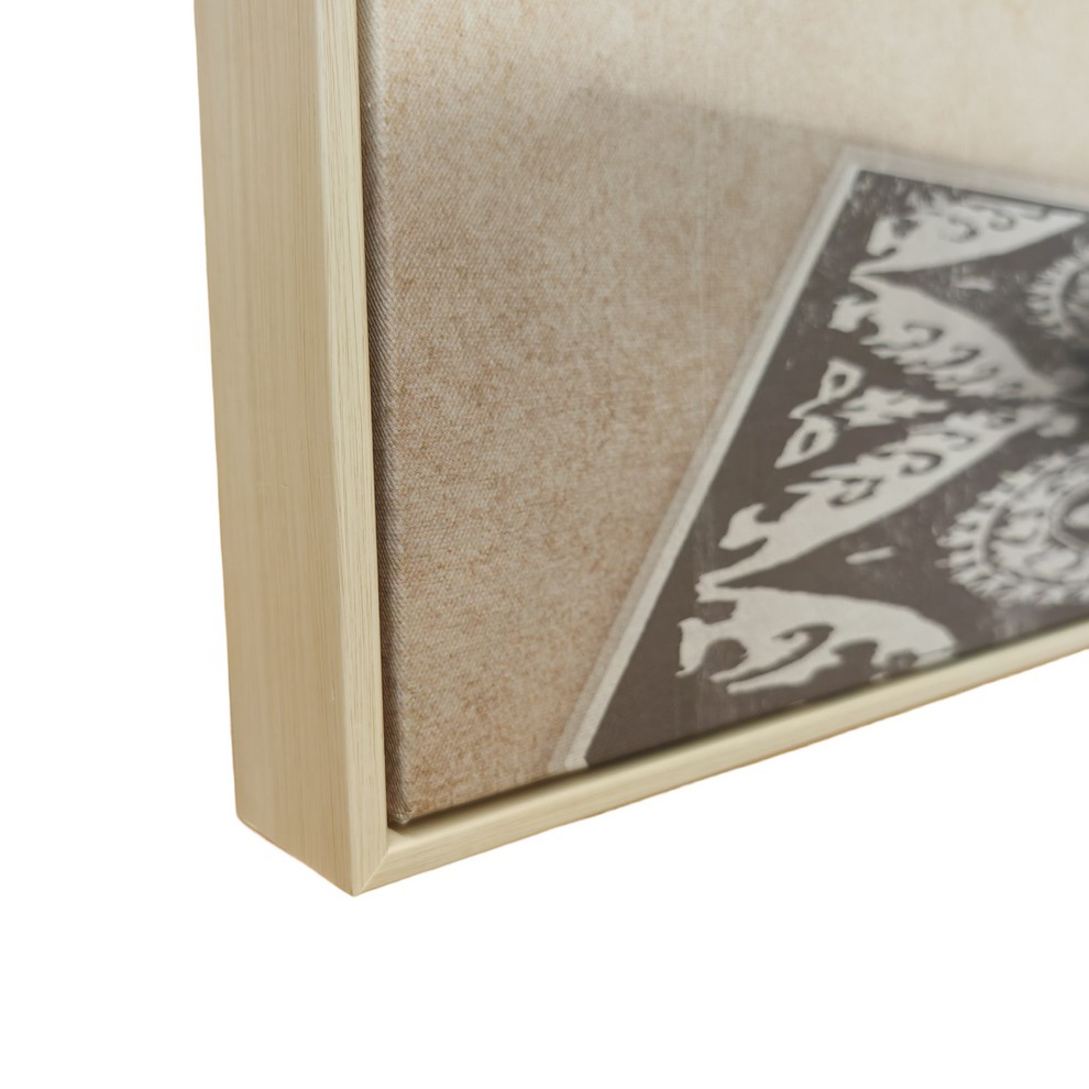 TOILE VASES ET FEUILLAGES TROPICALES 70 x 140 cm - Photo N°3